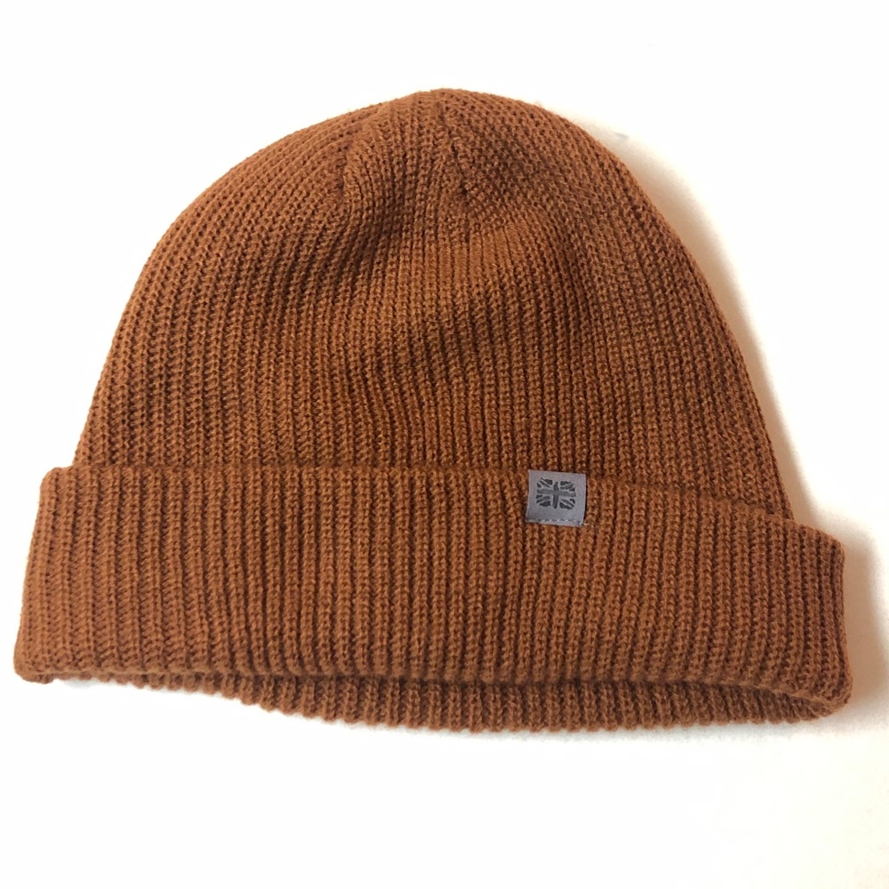 Britt Knit Mens Beanie - Burnt Orange